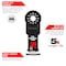 Diablo Starlock 1-1/4 in. W Bi-Metal Curved Contact Edge Oscillating Blade Metal 10 pk DOS125BF10 - alternate 4